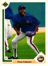1991 Upper Deck #768 Vince Coleman New York Mets Baseball