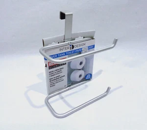 Inter-Design RUST-PROOF Aluminum Over-Tank 2-Mega Roll Toilet Paper Holder - Picture 1 of 3