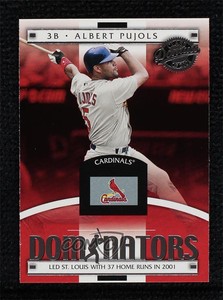 2001 Donruss Class Of 2001 Dominators Albert Pujols #DM-4 Rookie RC