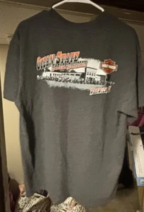 MAGLIETTA HARLEY DAVIDSON NUOVA CON ETICHETTE OCEAN STATE WARWICK RI GRIGIA LARGE UNISEX - Foto 1 di 8