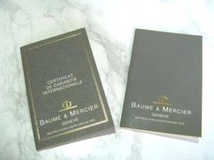 BAUME & MERCIER INT GUARANTEE WARRANTY + INSTRUCTION, NEW UNUSED BLANK     *6743 - Picture 1 of 9