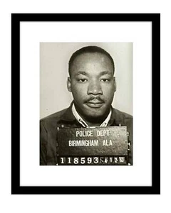 Martin Luther King Jr. 8x10 Foto Fahndungsdruck MLK Bürgerrechtsführer - Bild 1 von 2