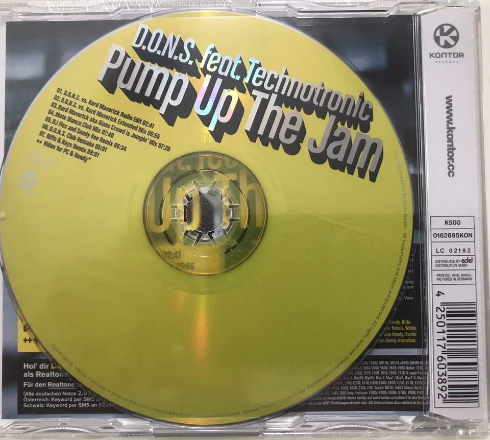 Mega RARE POP 80’s Germany Technotronic CD Slim Pump Up The Jam 7 Versions Foto 1 de 1