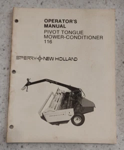 NUEVO MANUAL DE OPERADOR/PROPIETARIO HOLLAND - CORTACÉSPED DE LENGÜETA PIVOTANTE - ACONDICIONADOR 116 - Imagen 1 de 4