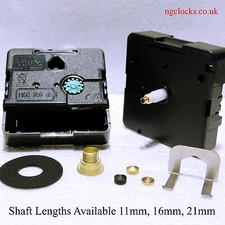 Quartz UTS high torque clock movement, mechanism complete with a battery