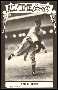 1973 TCMA ALL-TIME GREATS POSTCARDS - RED RUFFING NEW YORK YANKEES