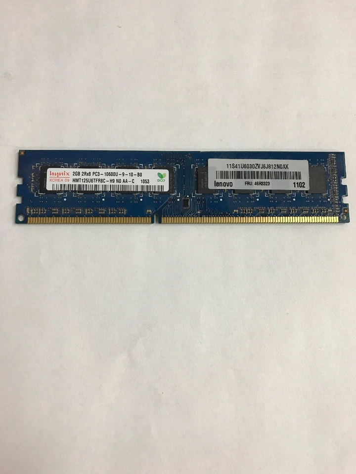 Hynix HMT125U6TFR8C-H9 2GB UBDIMM PC3-10600 DDR3 SDRAM Memory - Image 1 of 1