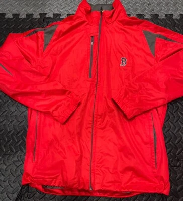 Chaqueta de los Medias Rojas de Boston para Hombres Mediana Cremallera Completa Antigua Campeones de Béisbol MLB majestuosa Foto 1 de 4
