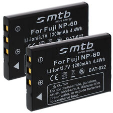 2 Akkus NP-60 Batterie Accu für Drift HD 1080p, HD170, HD170 Stealth, HD720
