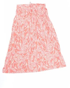 NEXT Womens Red Floral Polyester Blend A-Line Skirt Size W32 in - Picture 1 of 12