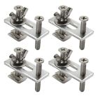 4Pcs T-Track  Hold Down Clamp Kit With Iron Machine Engraving Machine Plate9535