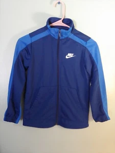 Nike Youth Small Jacket RN56323 CA05553 Blue Full Zip - Picture 1 of 7