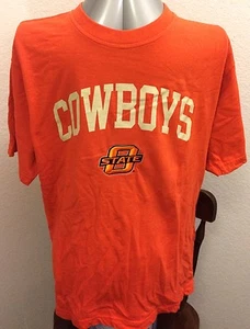 Oklahoma OSU Cowboys Orange T-Shirt Size L - Picture 1 of 7