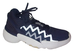 NEW ADIDAS BOY'S YOUTH NAVY D.O.N. ISSUE 2 INDOOR  NAVY COURT SNEAKERS 5.5 M - Picture 1 of 4