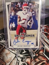 2022 Leaf Football Up and Comer Auto UC-JC2 - JALEN CROPPER