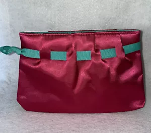 Miss Boucheron Pouch Make-up Cosmetic Bag Hot Pink Green New - Picture 1 of 3