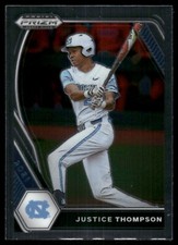 2021 Panini Prizm Draft Picks #PDP180 Justice Thompson
