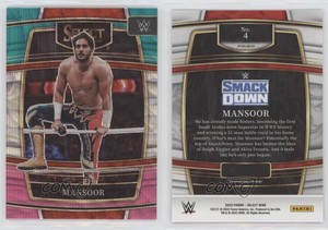 2022 Panini Select WWE Concourse Tri-Color Prizm Mansoor #4