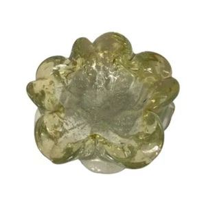 Vintage Murano grün Glas Blumen Blütenblatt Schale | Wohndeko - Bild 1 von 10