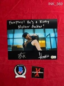 FOTO 8x10 firmada por Spencer Charnas & Nadia Teichmann Ice Nine Kills! BECKETT!  - Imagen 1 de 7