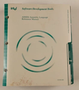 Intel ASM-86 Macro Assembler for DOS, Language Reference NO DISKS - Picture 1 of 6