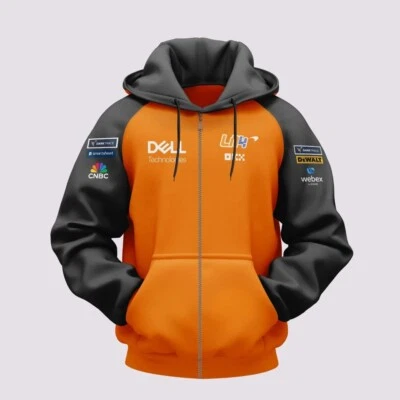 FAN LIFE APPAREL F1 Mclaren Lando Norris LN4 Fan's Unisex Full Zip Hoodie NEW 25' Edition
