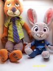 Disney Zootopia 10" Judy Hopps Rabbit & 12" Nick Wilde Fox Plush Stuffed Animals