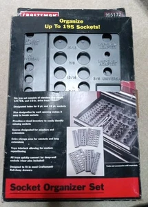 NOS Craftsman Socket Organizer Set 65172 6 Trays 195 Sockets 36 Riser Pins G3 - Bild 1 von 5