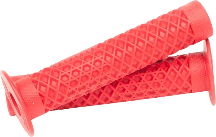 ODI Cult X Vans Handlebar Grips Red Flange Waffle Pattern No Lock 150mm