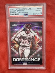 CORBIN CARROLL RC 2023 Topps Chrome Update Diamond Dominance DD8 Case Hit PSA 10 - Picture 1 of 2