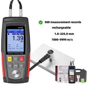 Ultrasonic Thickness Gauge 1-225mm Metal/Glass Tester High Accuracy Portable USB - Imagen 1 de 8