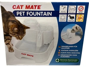 Cat Mate Pet Fountain Multi-Height Drinking Levels Super-Quiet 2080 - Picture 1 of 6