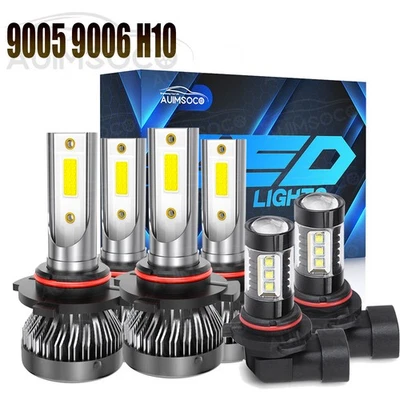 For Ford Explorer 2016 2017 2018 2019 Combo LED Headlight Fog Light Bulbs Kit - Image 1 of 4
