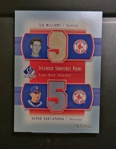 TED WILLIAMS Game Worn Pants ● 2003 UD SP Authentic #TW-NM2 ● /406 ● w/Nomar  - Picture 1 of 9