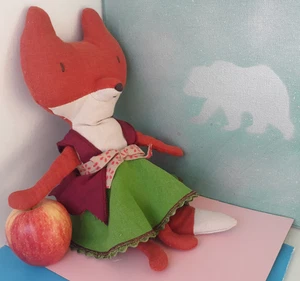 Maileg Original ~ Dänische Marke Rotfuchs Handarbeit Stofftier Plüschtier 12 Zoll - Bild 1 von 15