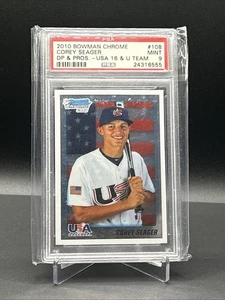2010 Bowman Draft Picks & Prospects - Chrome Draft Picks Corey Seager PSA 9 - Picture 1 of 1