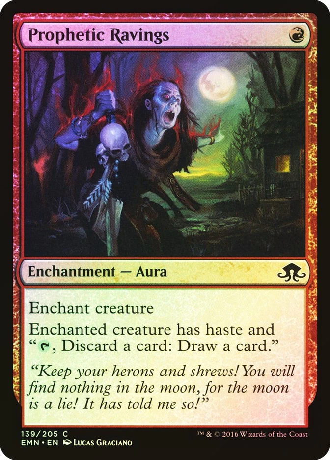 MTG FOIL Prophetic Ravings  - Eldritch Moon #139 - Image 1 of 1