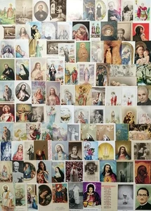 Immagini religiose, Gesù, Madonna, Santi - 1920/2000 - Lotto di 100 santini - Picture 1 of 1