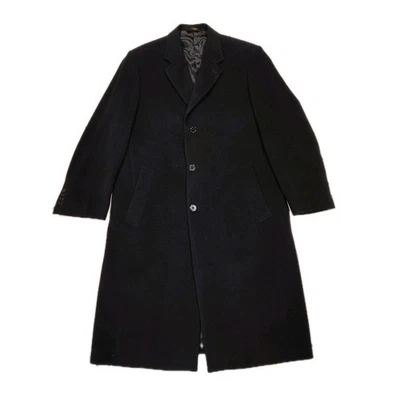 Brooks Brothers Men's Black Wool Cashmere Topcoat Size 44R - Image 1 of 4