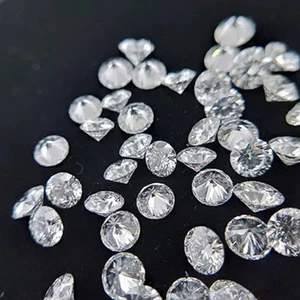 Certified 1 mm Round Cut CVD Diamond J Color I1 Clarity 25 Pcs Diamond Lot - Picture 1 of 8