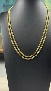 Collana catena oro Trifari vintage classica filo singolo retrò elegante - Foto 1 di 5