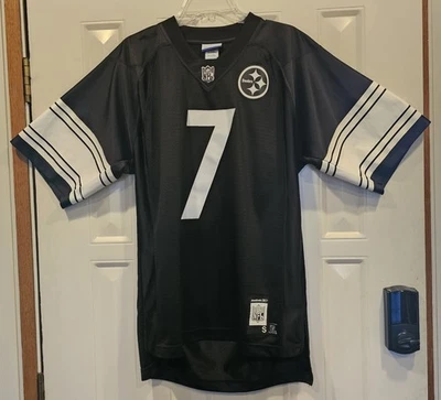 Camiseta Ben Roethlisberger #7 Pittsburgh Steelers NFL Reebok Talla Pequeña  Foto 1 de 4