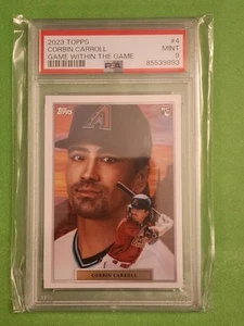 2023 Topps Game Within The Game #4 Corbin Carroll RC Rookie PSA 9 Diamondbacks - Picture 1 of 2