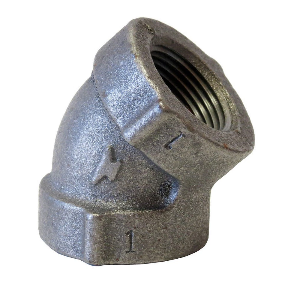 ANVIL 0300028701 45 Elbow,Cast Iron,1 1/4",NPT,Class 125 4KUR1 - Image 1 of 1