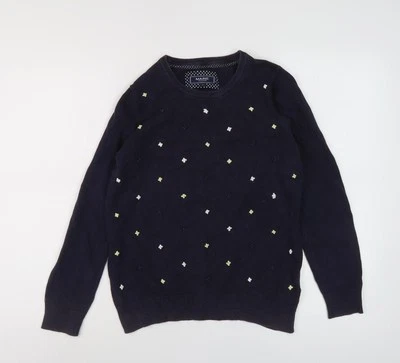 Maine Women's Black Embroidered Pullover Jumper, Size 12 - Image 1 of 4