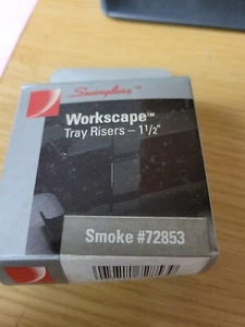 Swingline Workscape Tray Risers 1-1/2" #72853 - Smoke 4 Risers Per Box See Note - Picture 1 of 6