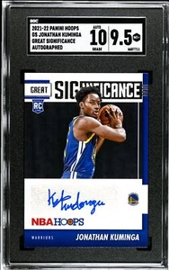 2021 Hoops Great SIGnificance #GS-JK Jonathan Kuminga RC Auto SGC 9.5 Full Name! - Picture 1 of 2