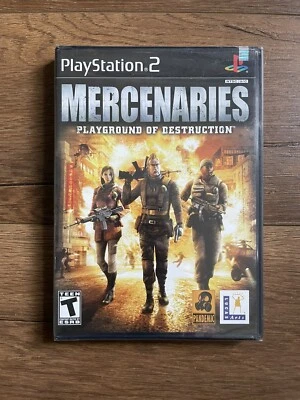 Mercenaries Playground of Destruction PlayStation PS2 New 1st Print Black Label - Image 1 of 4