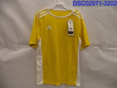 Adidas желтый мальчик молодежи Jesey, размер = средний, от подмышки до подмышки = 15», длина = 22» - Изображение 1 из 4