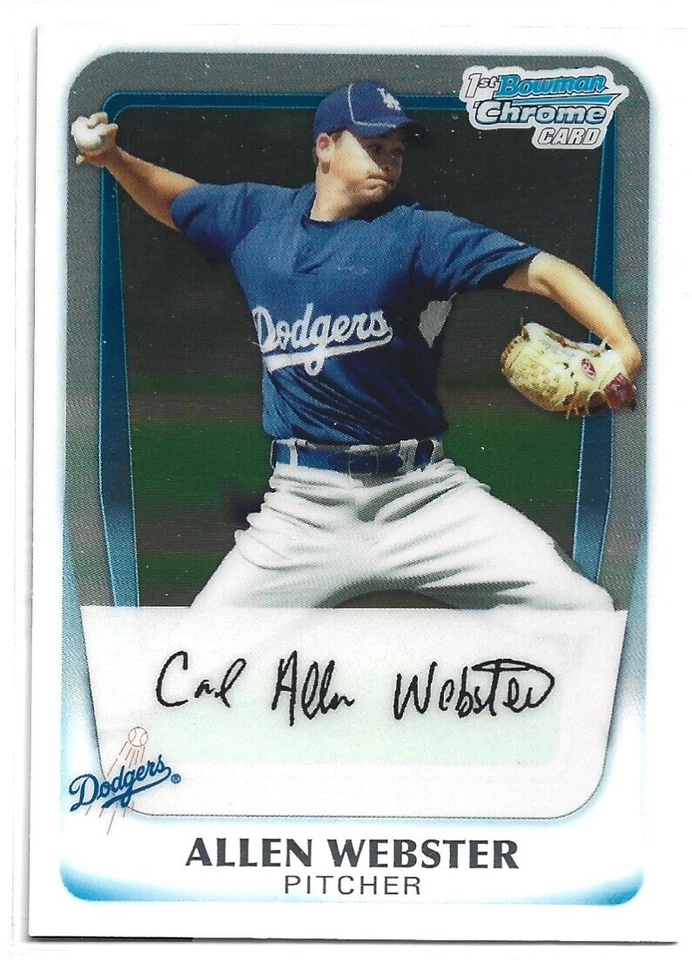 2011 Bowman Chrome 1st Bowman Prospect Allen Webster BCP89 - Image 1 of 1